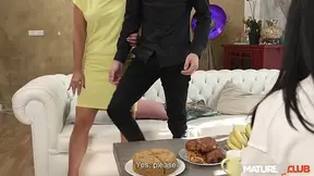 MILF Hanka takes huge tool of son-in-law