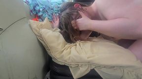 Babysitter's giant lips get used as payment in French porn scene