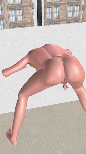 Office Cunnilingus Ecstasy: 3D Cartoon Beauty's Multi-orgasm Lick Fest