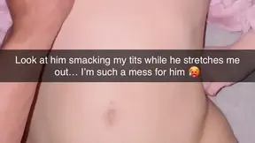 Cheating wife takes a BBC in missionary position on Snapchat, then gets