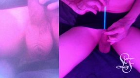 inflating and fucking my dick with endoscope - full video