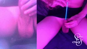 inflating and fucking my dick with endoscope - full video