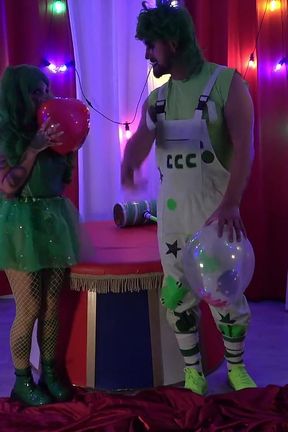 Horny Clowns Balloon Fetish Play