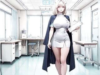 Blond Nurse! Intimate Moments in the Hospital Corridor, Secrets Beneath That White Coat Are Crazy!