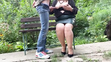 Stepmom strips stepson raw in public cum parade
