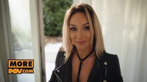 POV - Lingerie babe Karina King is your new pornstar talent