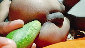 Sexy ass fuck in cucumber