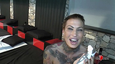 Hot young cumslut creampie gangbang tattoo goddess piss on body