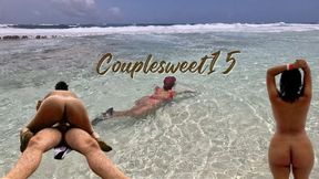 Fucking a tourist with tight pussy on a public beach someone discovers us but we don't stop until we cum inside.