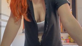 Lighting a Marlboro Red on the Stove - Smoking with a Cough