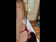 Sexy Blonde Destroyes Her Fart Slave