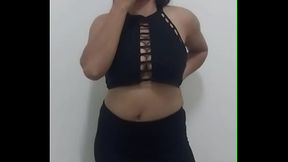 Thaiger Posing in Black Skirt &amp_ Top