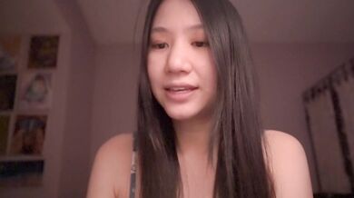 Asian Girl Solo Comfort Good Girl ASMR Natural Homemade Brunette