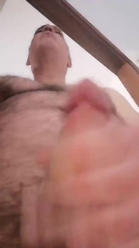 I Masturbate My Cock Lying on the Floor Completely Naked