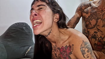 free pv Tattooed Alt Babe Takes Double Anal &amp_ DP &ndash_ Two Big Cocks Wreck Her Slim Frame