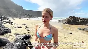 I Fucked A Girl With A Luxurious Ass On The Beach - Cum All Over Her Booty With Kate Kravets