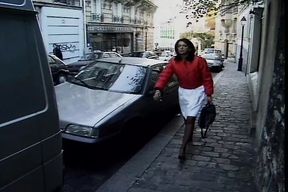 Nasty blonde French gets anally wrecked in front of tied up slut
