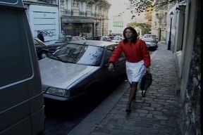Nasty blonde French gets anally wrecked in front of tied up slut