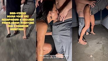 Comedor arretado em aventura intensa com a Hotwife Belinha: fez fisting, fez na rua, no terraço e na cama do corno deu leite quente pra esposa na frente do corno manso - parte 2