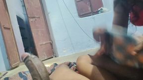 Indian girl sucking and riding my husband's cock