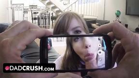 ”Dad Crush - Sexy Teen Stripped Naked In Front Of Step Daddy”