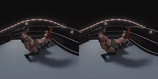 Liv Morgan and Alexa Bliss in hot animated spitroast threesome