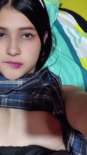Stunning moment from &quot;A college student masturbates with a dildo at the university.&quot;