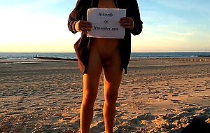 Naked at the beach