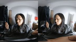 3D VR 180 degree martina smoke and enjoy the passing