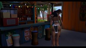 Busty teen Chel gets a gangbang at local club