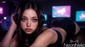 my favorite streamer sucks my cock and lets me fuck her pussy for a big donation [ai]