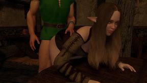 Dragonborn Pounding a Tavern Girl - Skyrim Parody