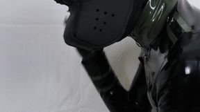 Horny Rubber Pup Sucks Rubberdoll's Latex Cock, Unzipped & Fucked