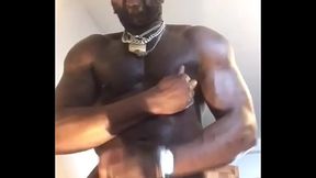 Bodybuilder Leather Smoke Bate &amp_ Deload Session