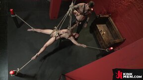 Wild gay BDSM & wax play