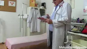 Filthy Gyno Doc creampies skinniest MILF's perfect body