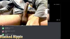 BBC Moaning while Jerking Off and Cumming Big Black Cock Cumshot Blacked Hippie