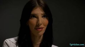 Trans Ava fucks the agent in the room