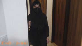 Mysterious hijabi babe gets pounded doggy style with foot fetish