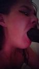 Sucking my blk dildo