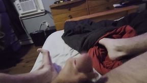 Solo playing with cum