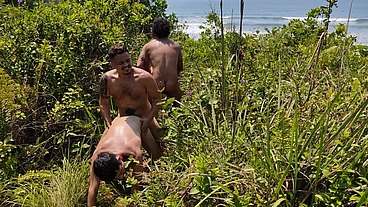 orgy bareback interracial in the beach