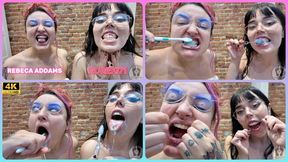 4K GG DENTAL HYGIENIST FETISH TOOTHBRUSHING DENTAL THREAD