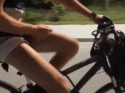 Riding my bike in my briefs