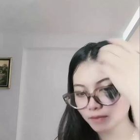 Video call with a sexy asian girl