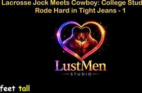 English Audio Gay Sex Story - Lacrosse Jock Meets Cowboy College Stud Gets Rode Hard in Tight Jeans - Part 1