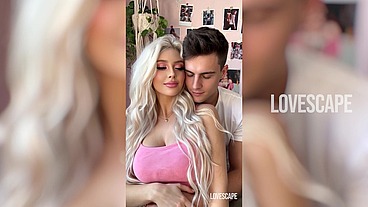 Bimbo Babe Rides Boyfriend In Bedroom (AI-generated)