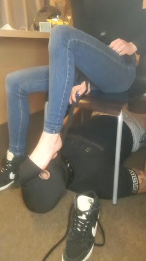 One of my first filmed foot worships