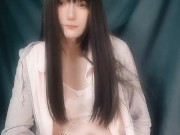 男の娘オナニー Japanese crossdresser teasing