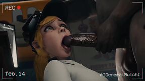 3D Porn Animation: Plump Security Gal Vanessa From FNaF Gets Deepthroated And Fucked With BBC